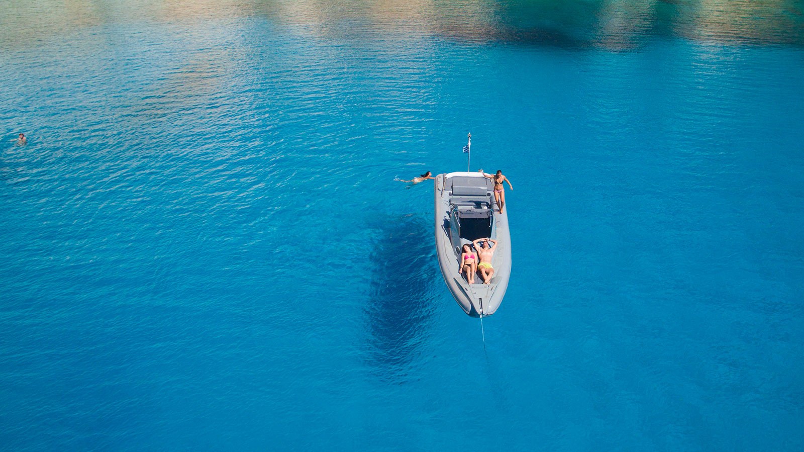 RIB boat excursion off the coast of Paros